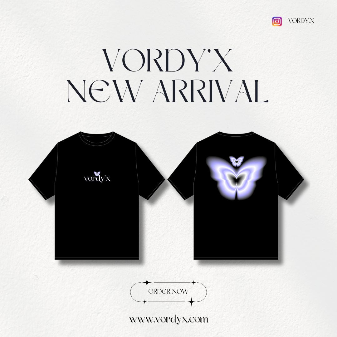 Vordy'X Butterfly Pure Cotton Unisex T-shirt