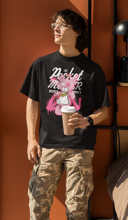 Vordy'X Pink Teddy Oversized T-Shirt