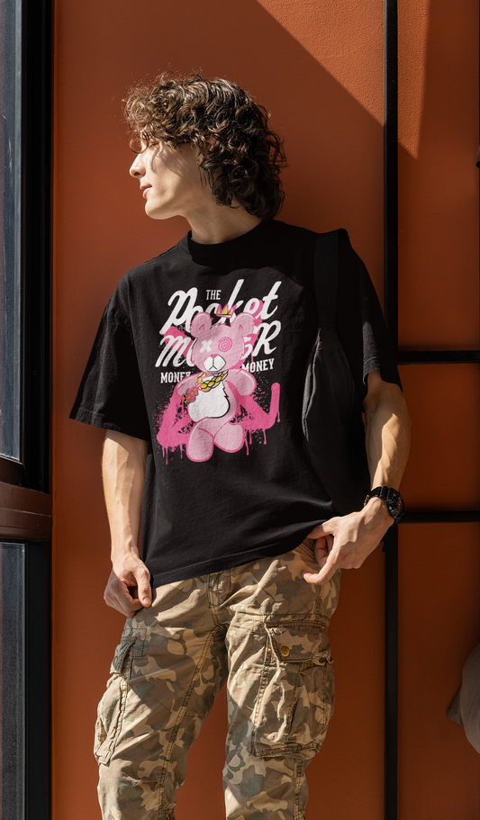 Vordy'X Pink Teddy Oversized T-Shirt