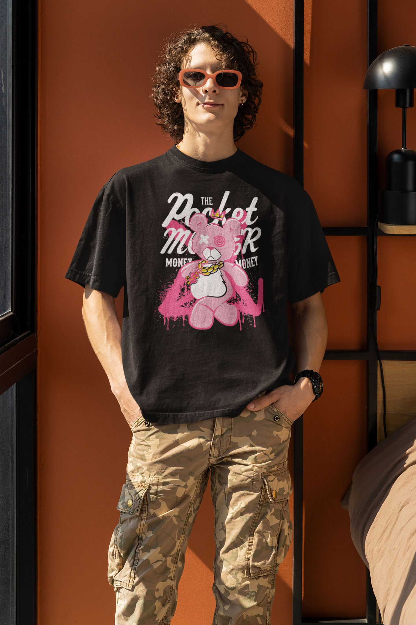 Vordy'X Pink Teddy Oversized T-Shirt